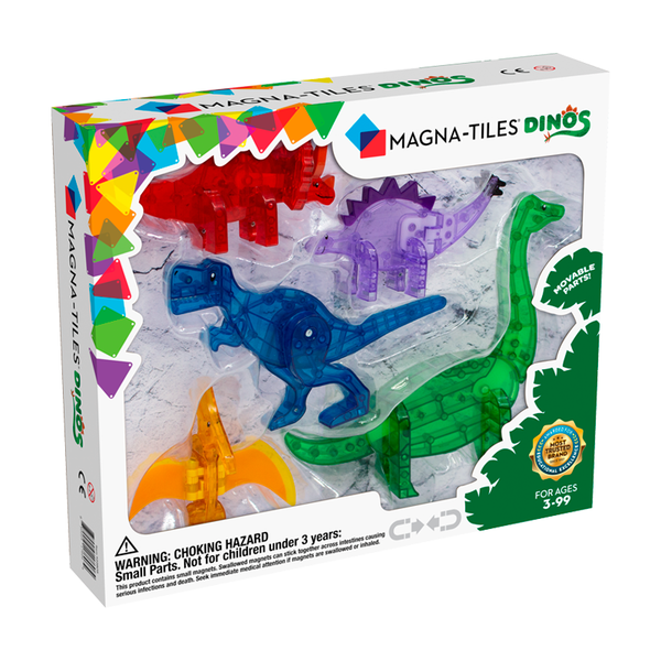 Magna - Tiles byggemagneter, Dinosaurer