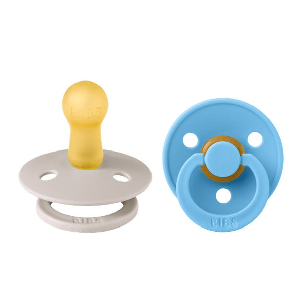 BIBS 2 - pak rund sut, str 2, Mushroom/Breeze