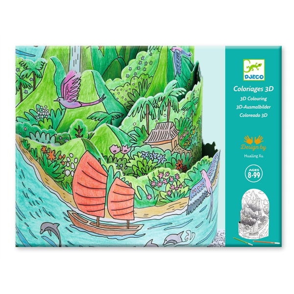 Djeco Kreativ diorama, På toppen af min ø