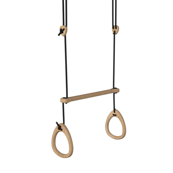 Lillagunga acrobat, eg, sort reb, 2,80 - 3,80m