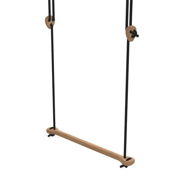 Lillagunga trapez, eg, sorte reb, 3,80 - 4,80 m