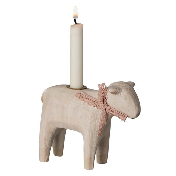 Maileg Lysestage Lam, Rosa