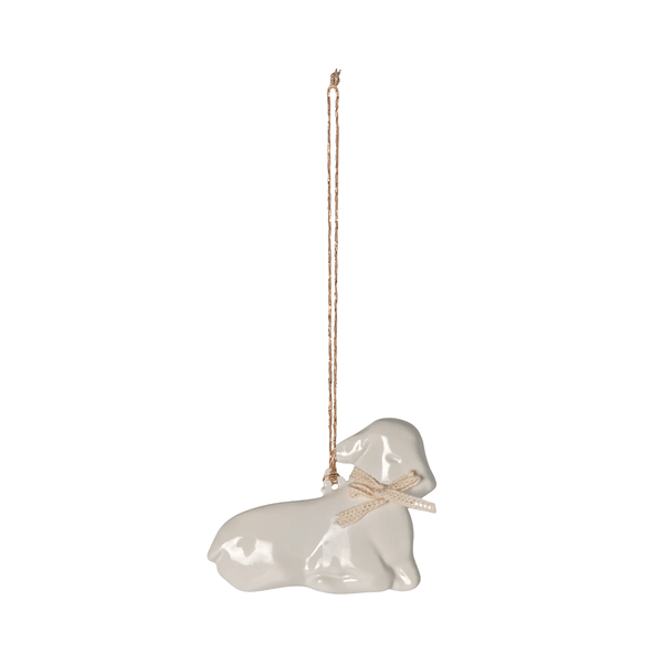 Maileg metal ornament Lam - hvid