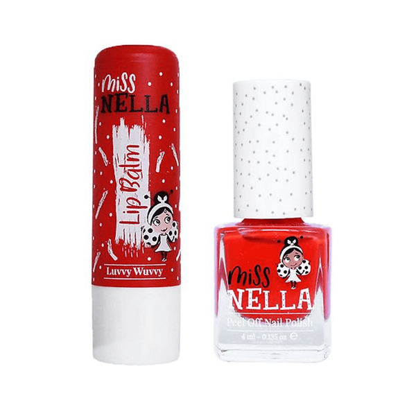 Miss Nella Neglelak og Læbepomade Luvvy Wuvvy & Cherry