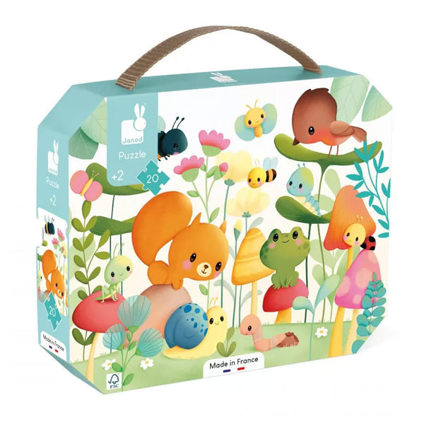 Janod Garden friends puslespil, 20 brikker