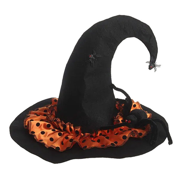Sort Heksehat Med Edderkopper, Halloween