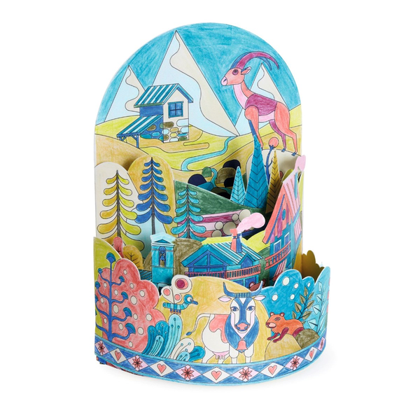 Djeco Kreativ diorama, På toppen af verden