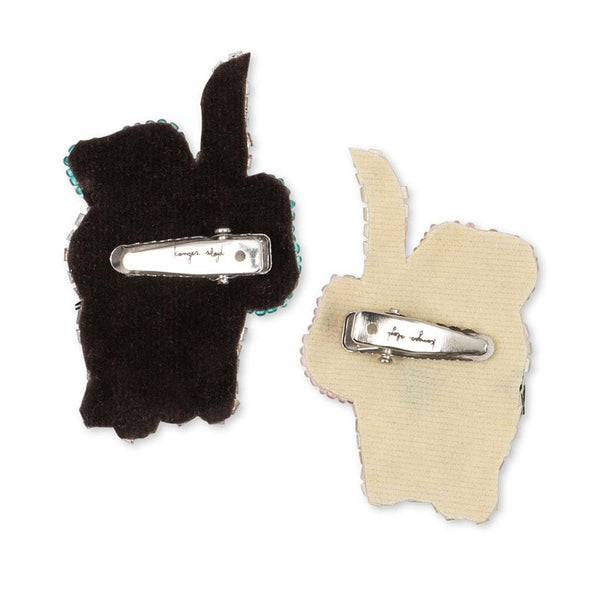 Konges Sløjd 2 - pak hårclips med perler, bow kitty