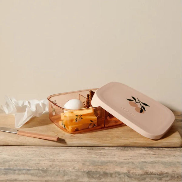 Liewood Ako tritan snack box, peach/sea shell