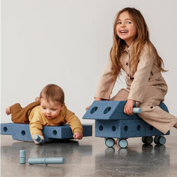 MODU Explorer Sæt, 19 Dele - Deep Blue/Sky Blue