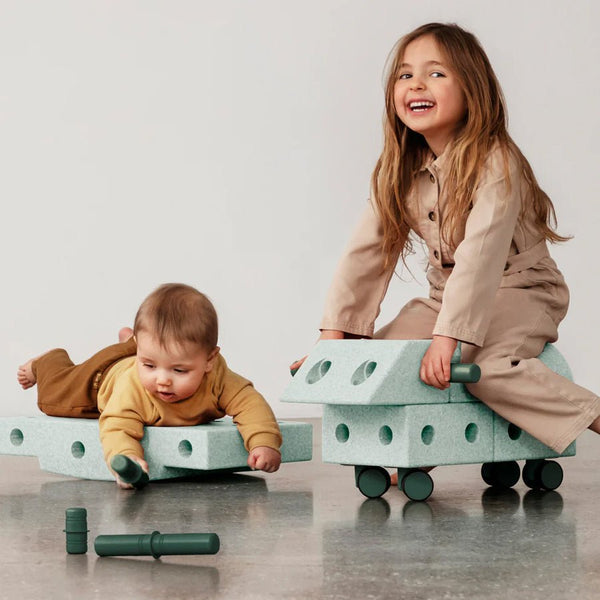 MODU Explorer Sæt, 19 Dele - Ocean Mint/Forest Green