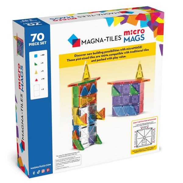 Magna - Tiles microMAGS Deluxe magnetisk byggesæt 70 dele