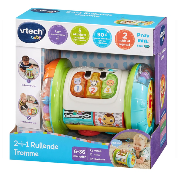 Vtech 2 - In 1 rolling explorer tromme