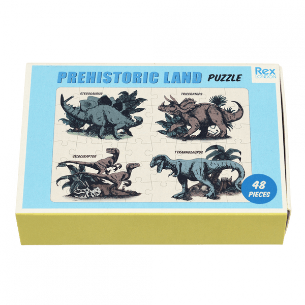 Jigsaw Puslespil i Tændstikæske, Prehistoric Land