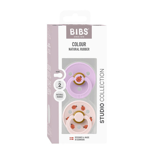BIBS 2 - Pak Studio Colour Sut Str 2 - Ladybug Violet Sky Mix