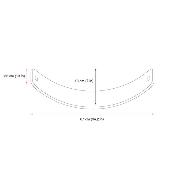 CurveLab balancebræt med filt, Perfect Arc, bourdeux