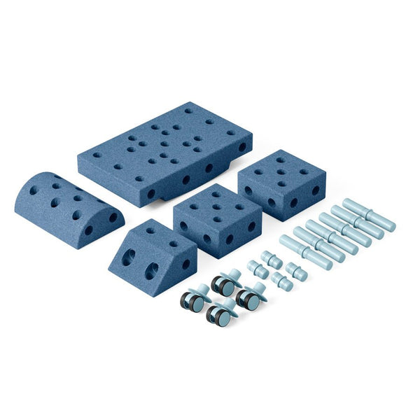 MODU Explorer Sæt, 19 Dele - Deep Blue/Sky Blue