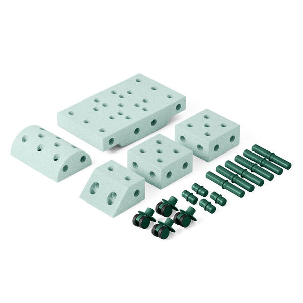 MODU Explorer Sæt, 19 Dele - Ocean Mint/Forest Green