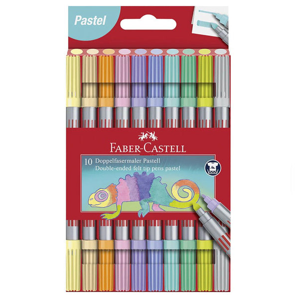 Faber - Castell Tusser dobbelt tyk/tynd pastel 10 stk