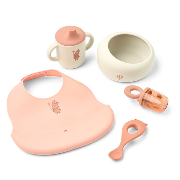 Mileah Baby Spisesæt i Wild Child / Rosey
