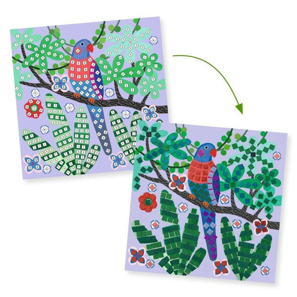 Mosaik med Junglens Fugle