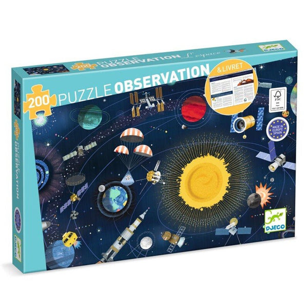 Observationspuslespil med Rummet (200 brikker)