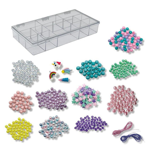 Smykkesæt med Perler "Enhjørning"