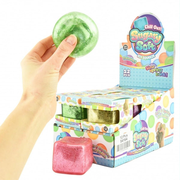 Squeeze Ice Cube Glitter asst.