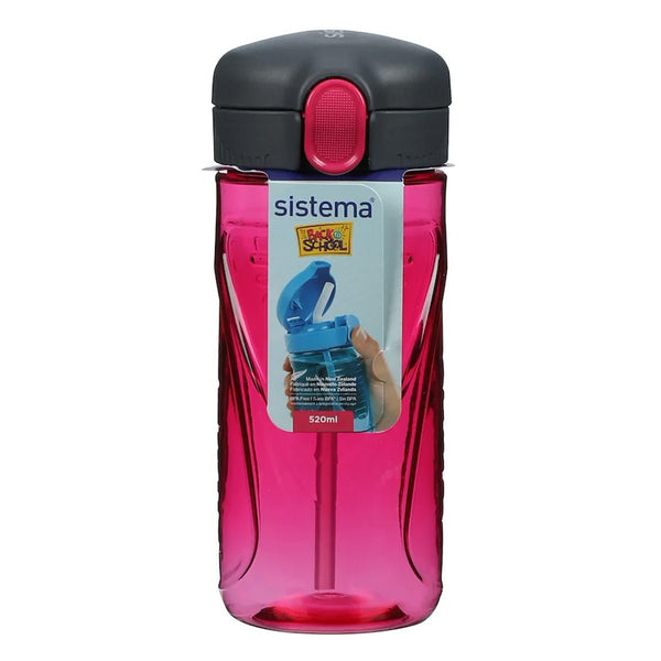 Tritan Quick Flip Flaske i Pink (520 ml)