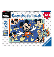 Mickey Mouse puslespil 2 - i - 1, 24 brikker