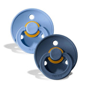 Bibs 2 - pak rund sut, str 1 - Sky Blue/steel Blue