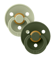 Bibs 2 - pak rund sut, str 2 - Sage/Hunter Green