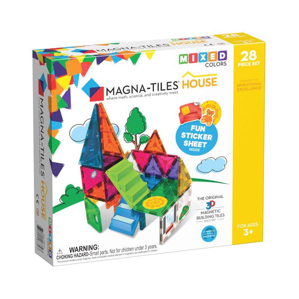 Magna - Tiles byggemagneter, House clear - 28 dele