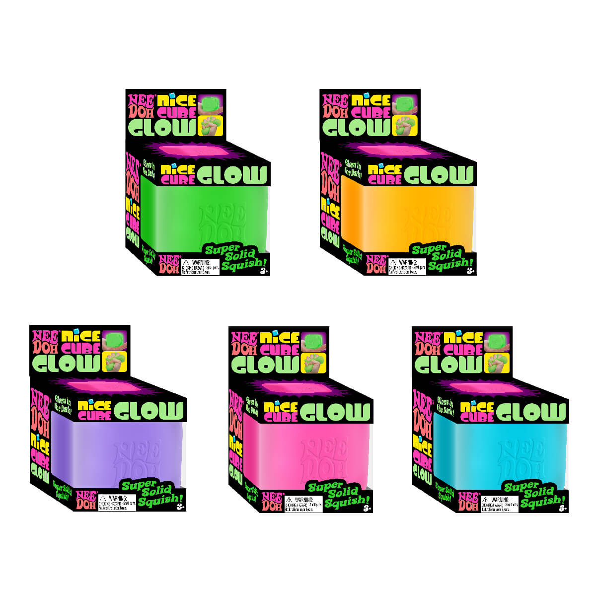 Needoh Nice Cube Glow, Asst
