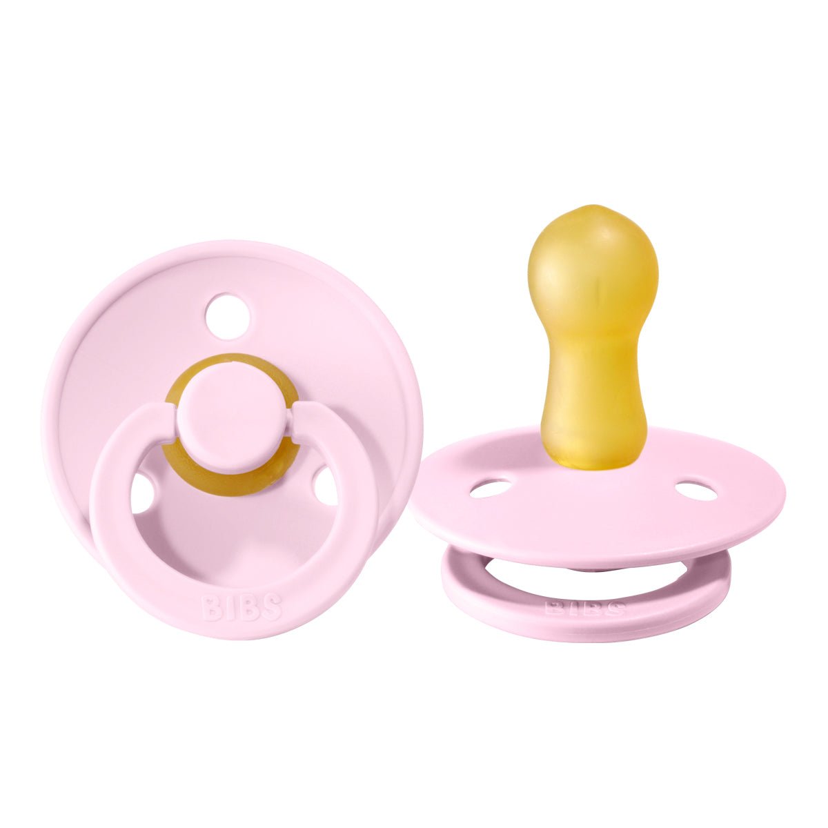 Bibs rund sut, str 2 - Baby pink