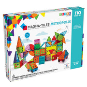Magna - Tiles byggemagneter Metropolis, clear - 110 dele