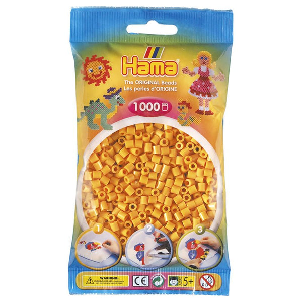 Hama perler 1000 stk bamse - gul, frv 60