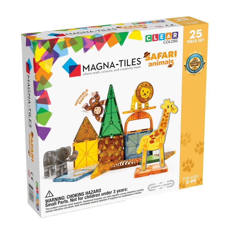 Magna - Tiles byggemagneter, Safaridyr