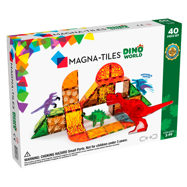 Magna - Tiles byggemagneter, Dino World - 40 dele