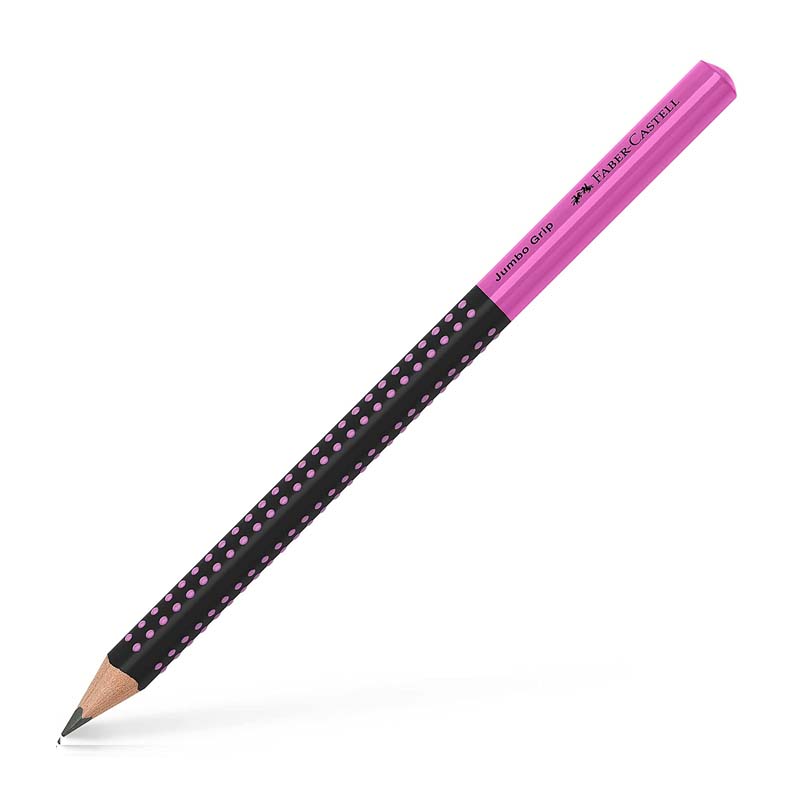 Faber - Castell jumbo grip blyant, black/pink