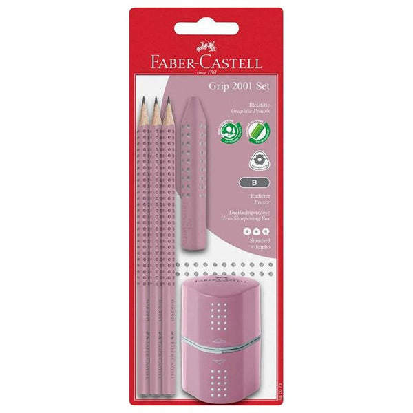 Faber - Castell grip skrivesæt, Rose Shadow