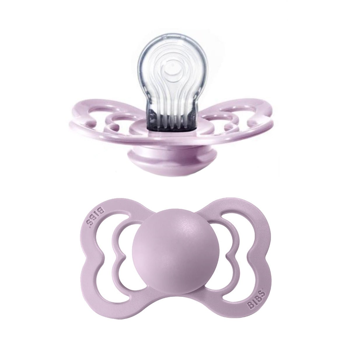 Bibs supreme silicone sut, str 2 - dusky lilac