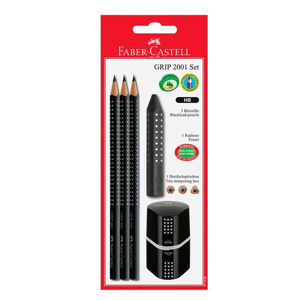 Faber - Castell grip skrivesæt, sort