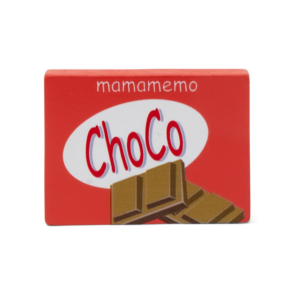 MaMaMeMo legemad i træ, chokoladestang
