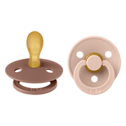BIBS 2 - pak Latex sut str 2 blush / woodchuck