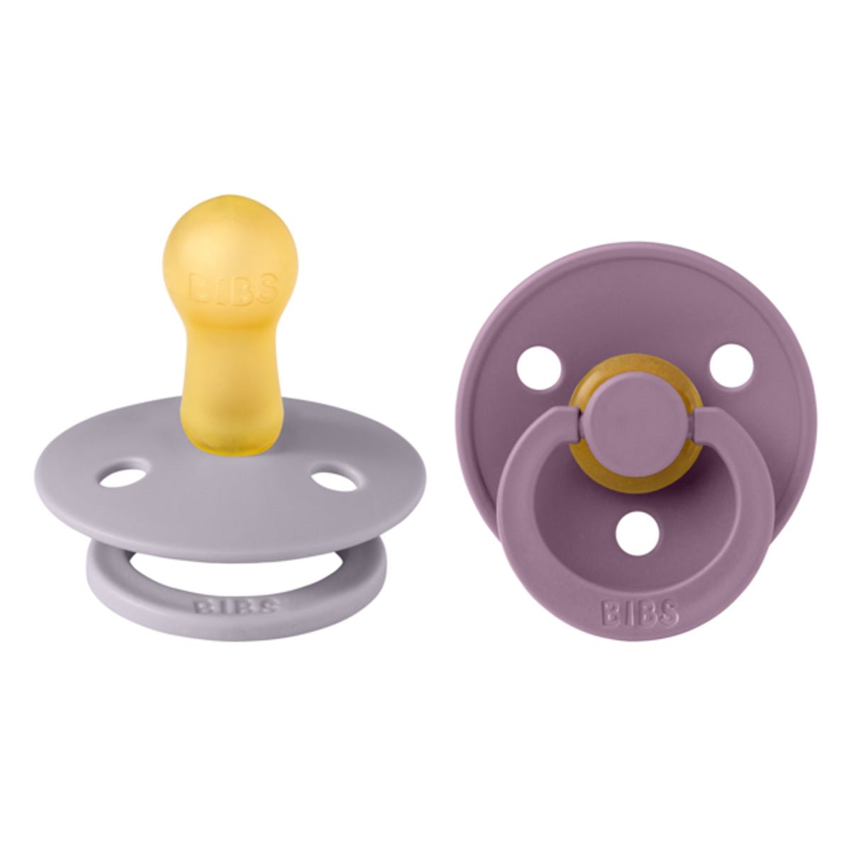BIBS 2 - pak Latex sut str 2 fossil grey/mauve