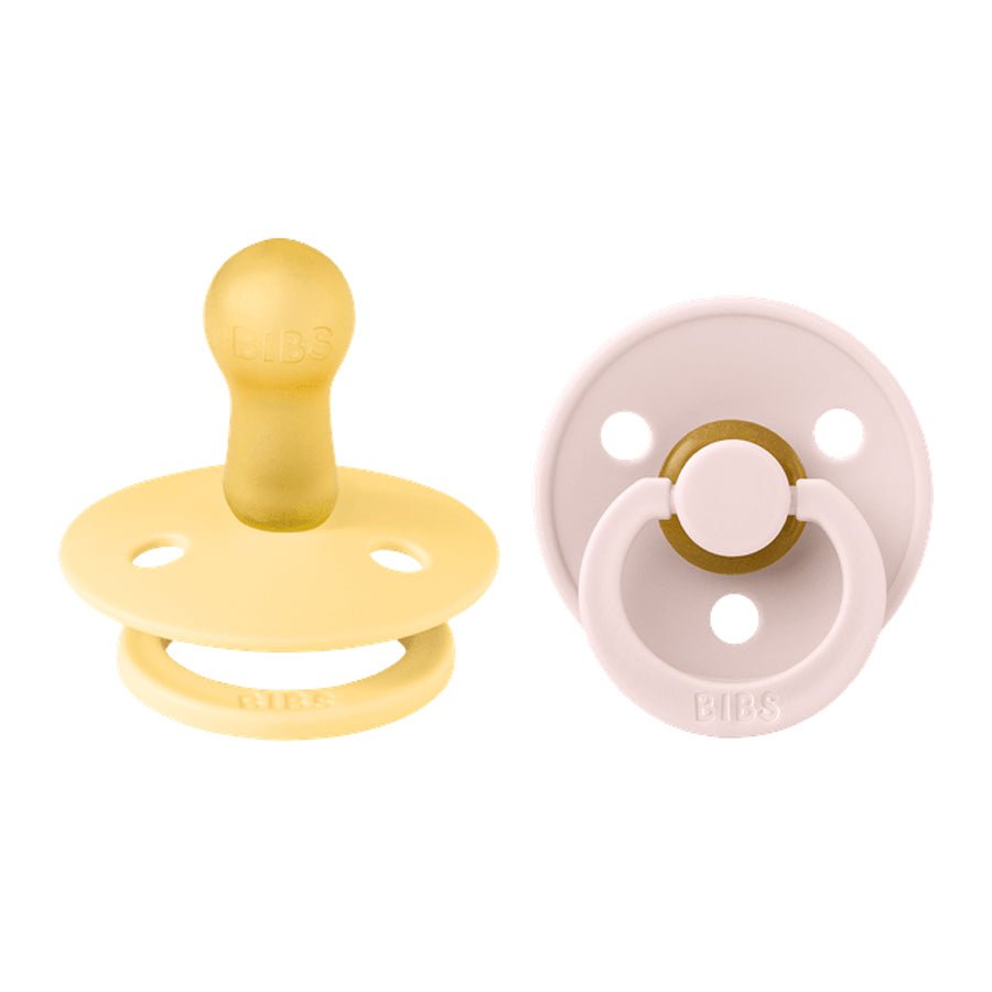 BIBS 2 - pak rund sut, str 2, Pale Butter/Petal