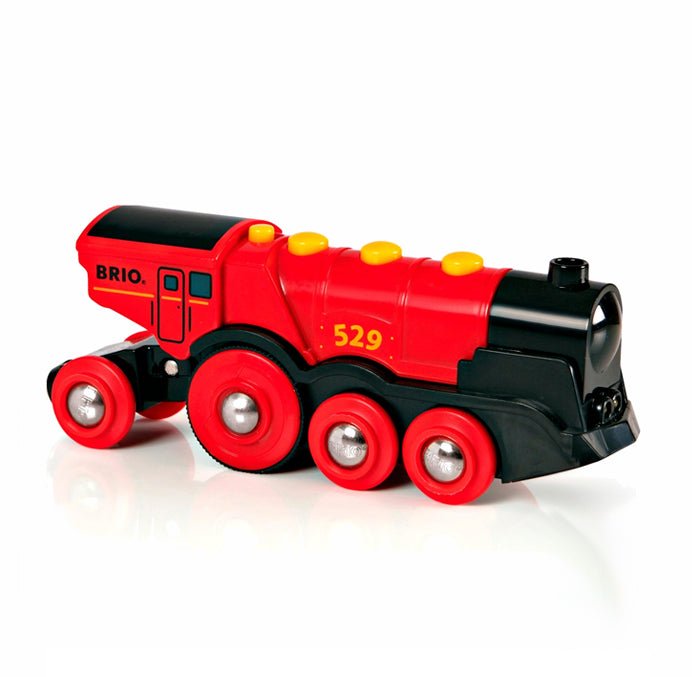 BRIO batteridrevet lokomotiv, rødt