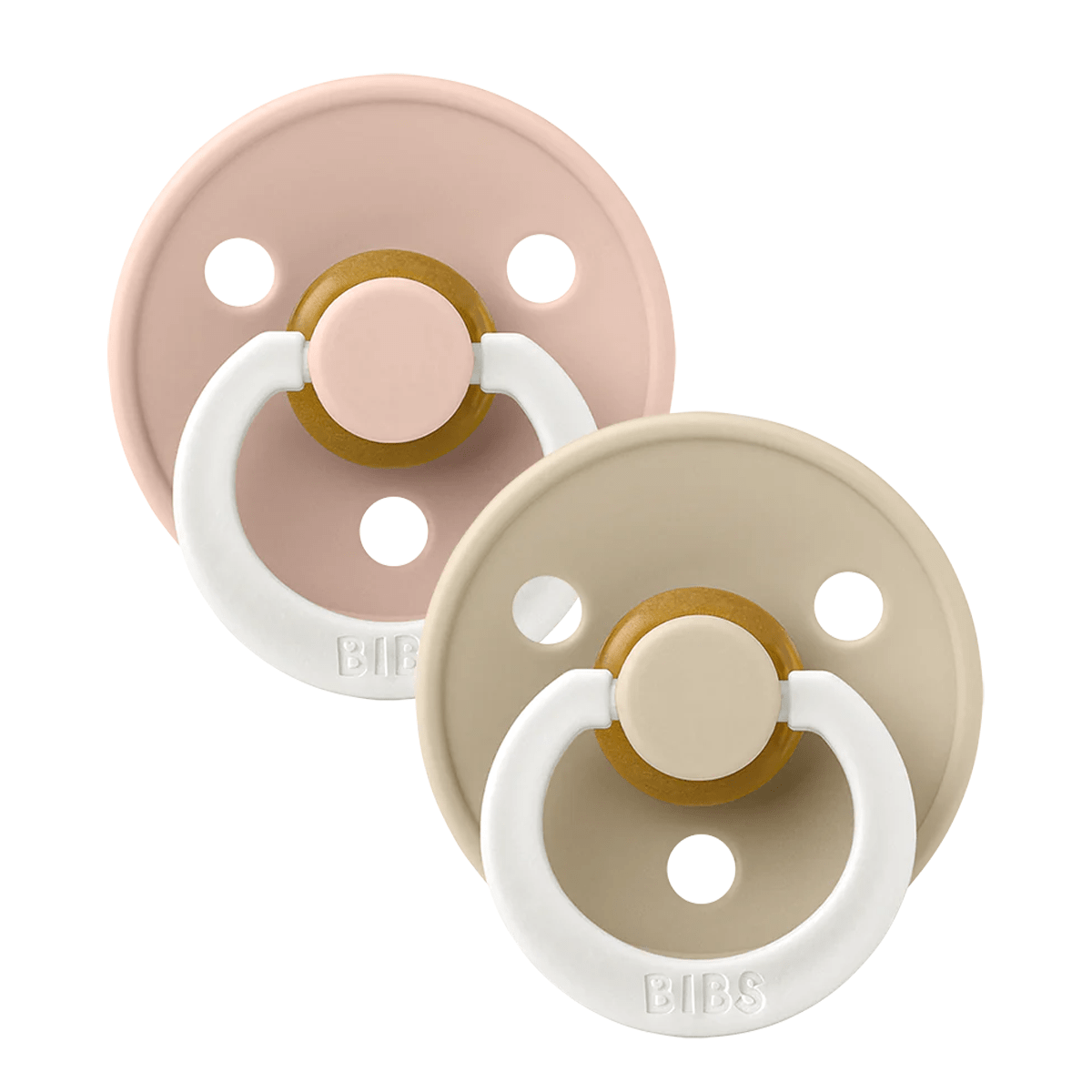 Bibs 2 - pak rund sut, str 1 - Blush NIGHT/Vanilla NIGHT