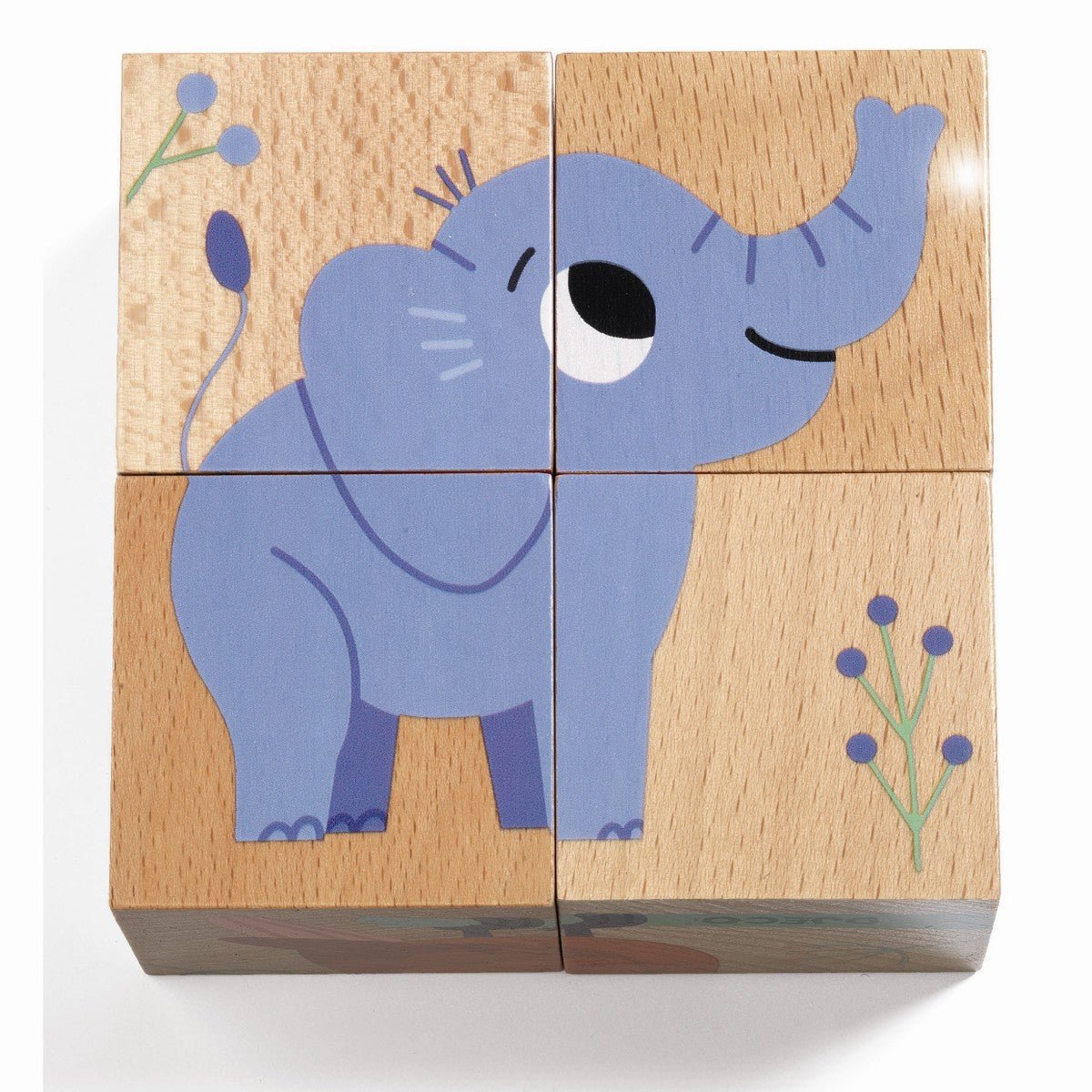 Elefant & Co Billedklodser i Træ